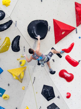 Clymb Abu Dhabi indoor climbing wall in Abu Dhabi, showcasing adventure activities.