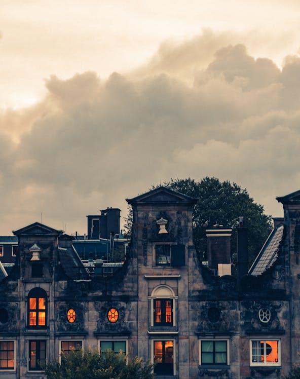 Amsterdam Dungeon entrance with historical facade, showcasing immersive horror experience in Amsterdam, Netherlands.