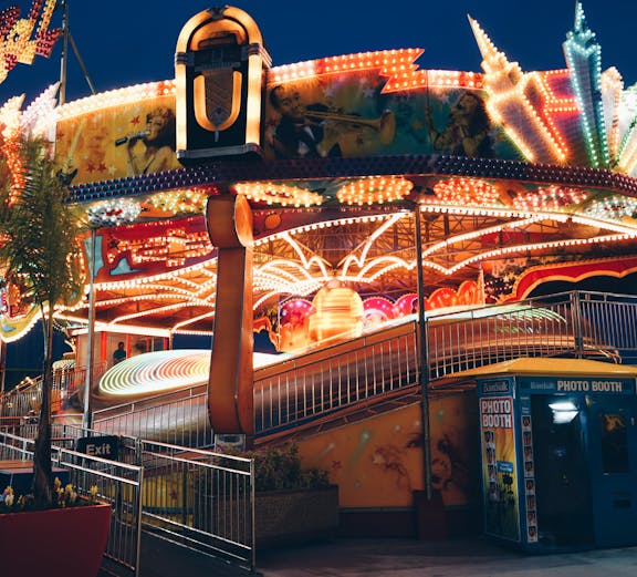 Berjaya Times Square indoor theme park roller coaster ride, Kuala Lumpur.