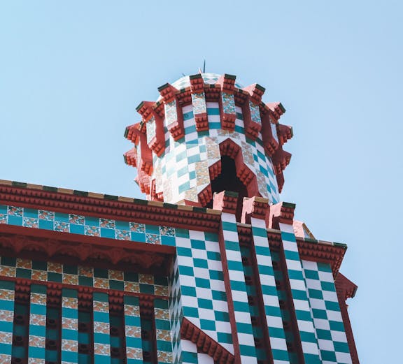 Casa Vicens in Barcelona, showcasing Gaudi's architectural style.