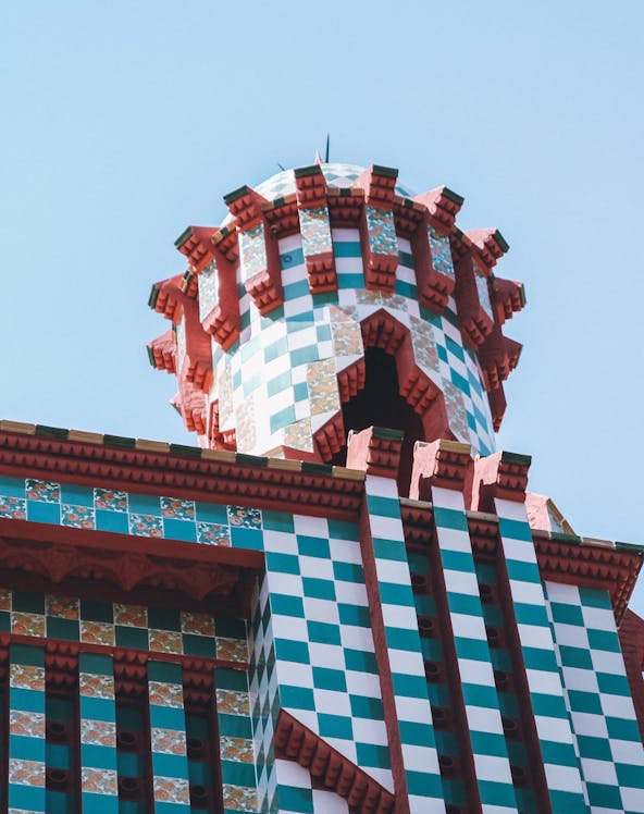 Casa Vicens in Barcelona, showcasing Gaudi's architectural style.