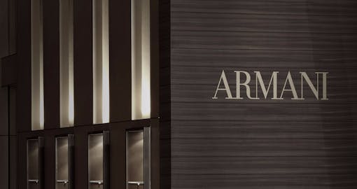 Meal at the Armani Lounge
