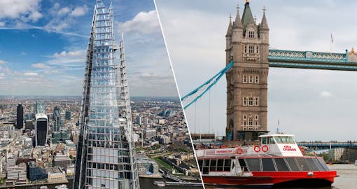 The View From the Shard Tickets and 24 Hours Thames River Cruise Combo
