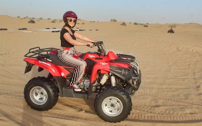Red Dune Evening Desert Safari with Quad Biking & BBQ Dinner