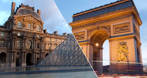 Louvre Museum Dedicated Entrance + Skip the Line Arc de Triomphe Tickets