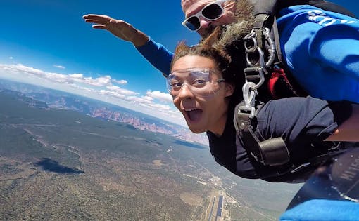 Extreme Skidiving at the Grand Canyon