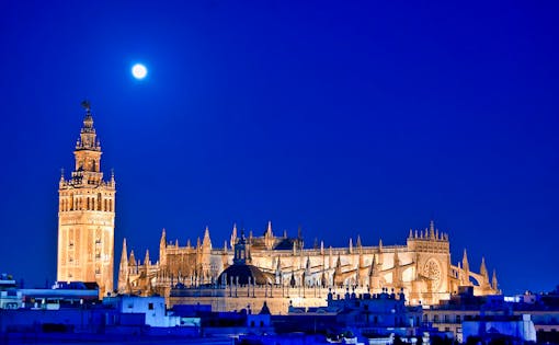 Seville at night
