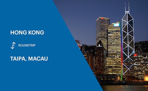 Cotai Ferry Transfers Between Hong Kong & Macau (Taipa)