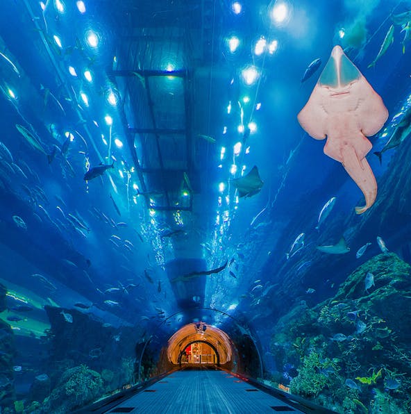 Dubai Aquarium & Underwater Zoo: World’s largest suspended aquarium