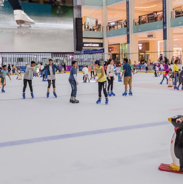 Go on icy adventures on the Dubai ice rink