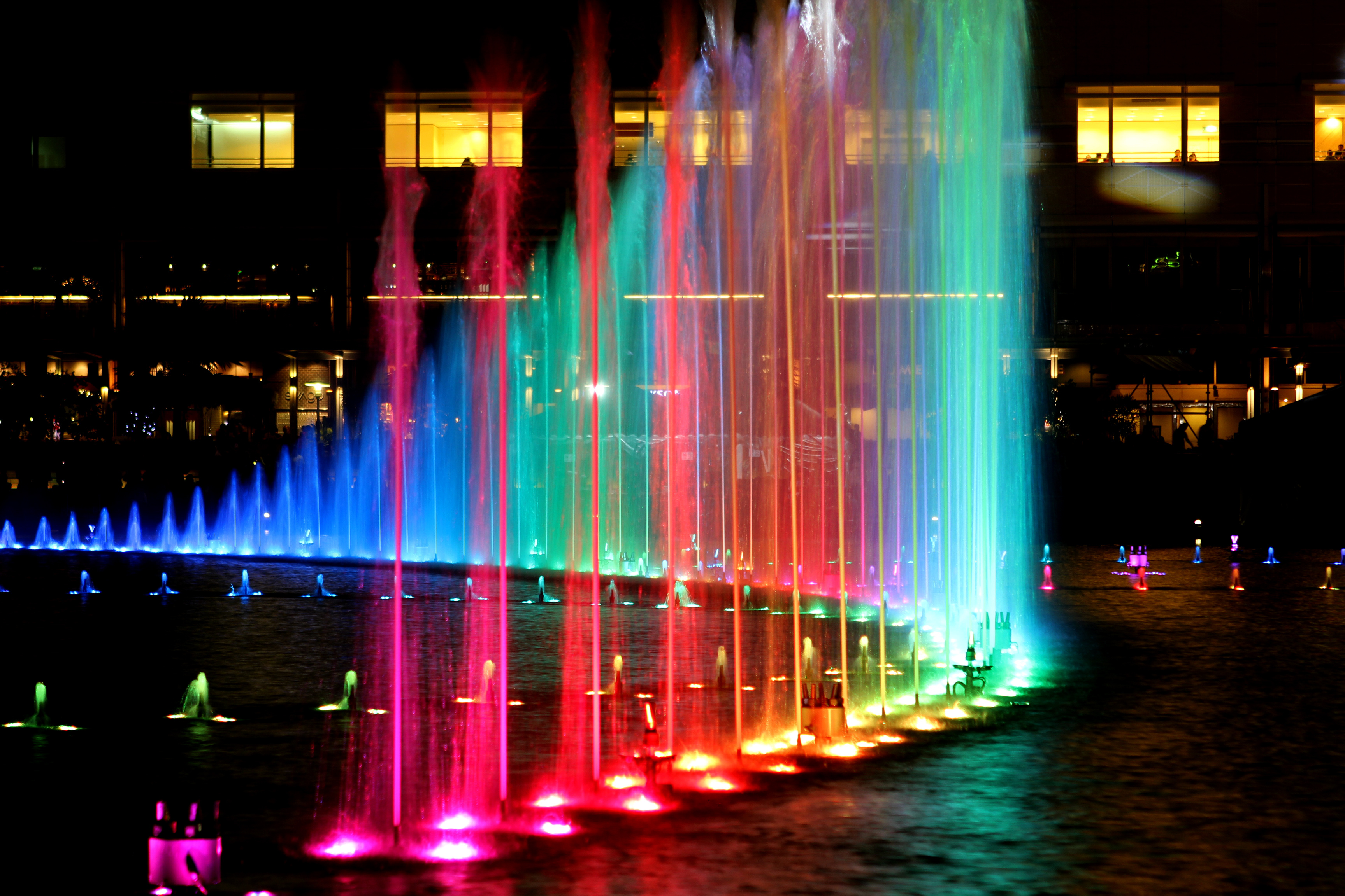 Light Show in the Petronas Twin Towers