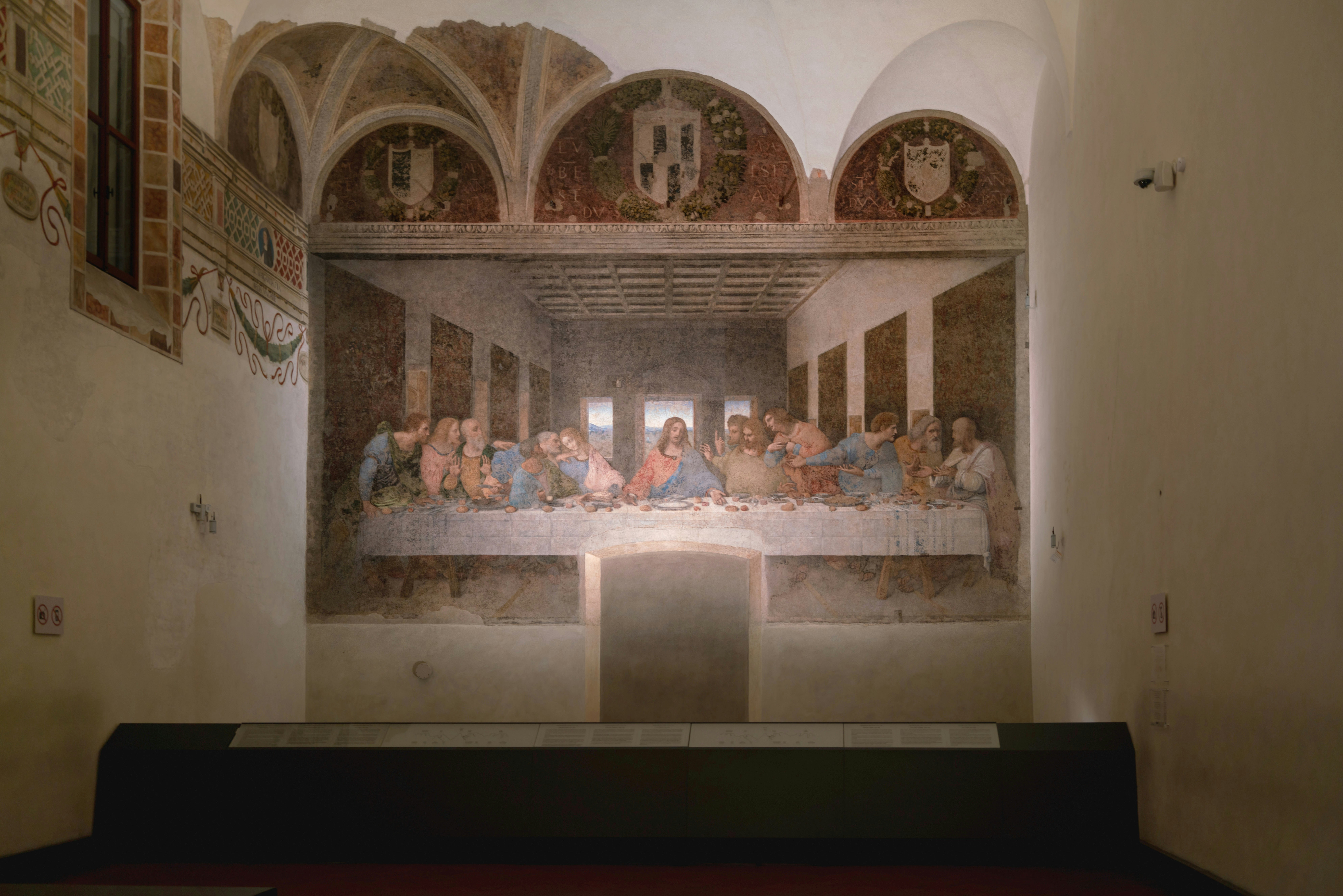 The Last Supper mural by Leonardo da Vinci in Milan's Santa Maria delle Grazie.