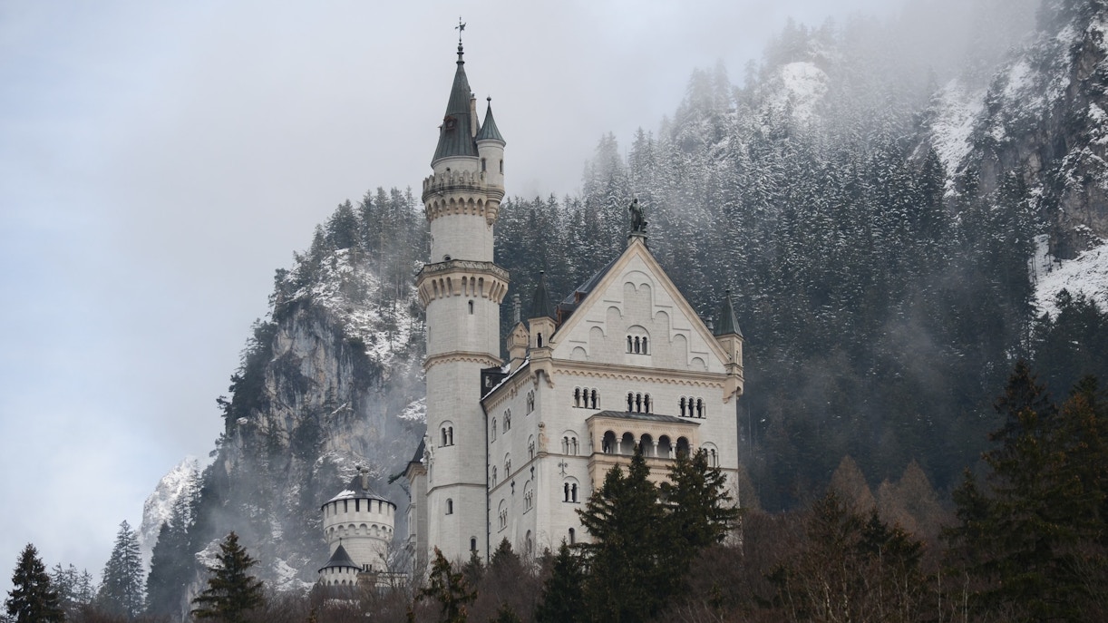 Who built Neuschwanstein Castle?