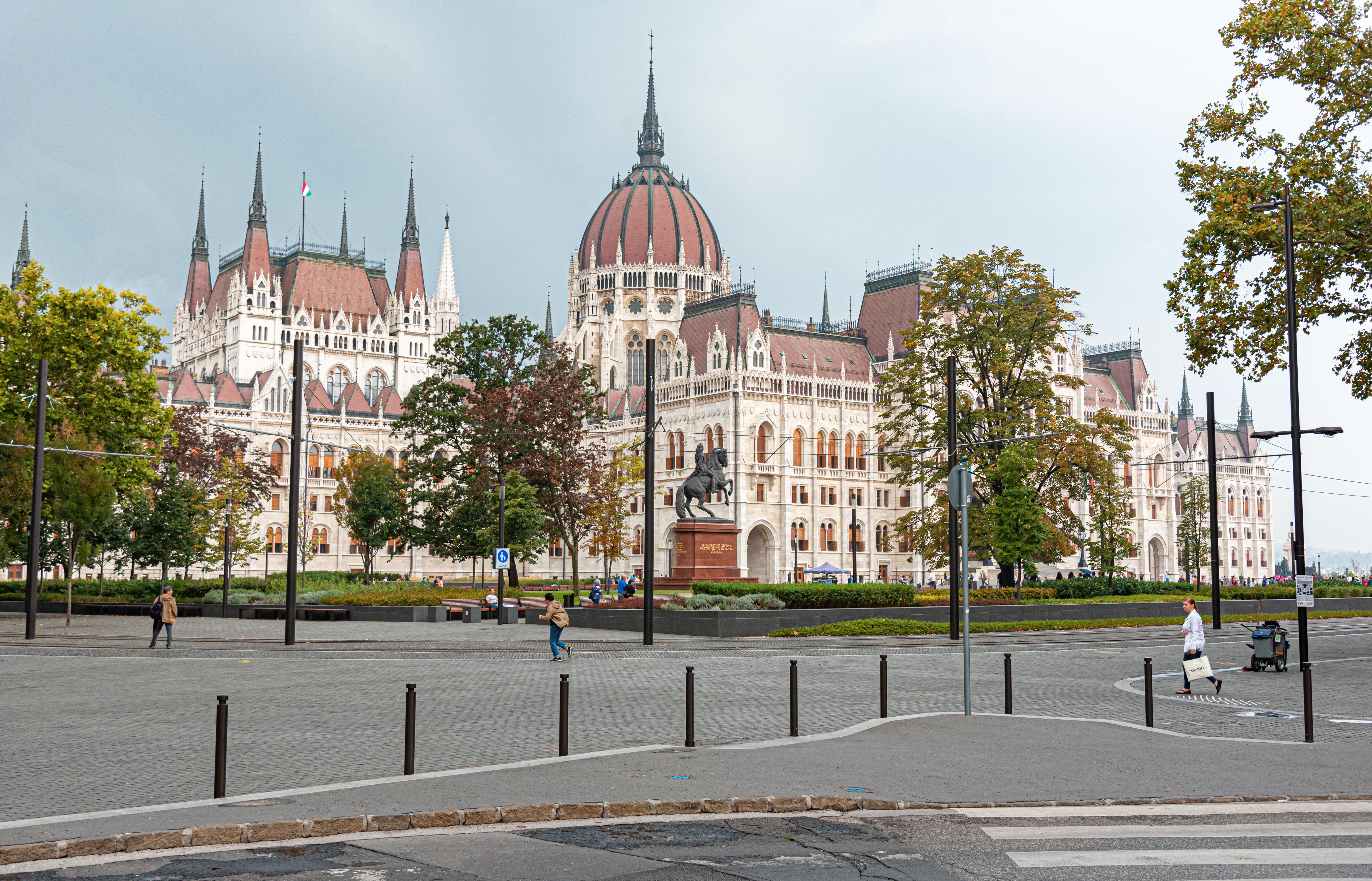 Hungarian Parliament Entrance
