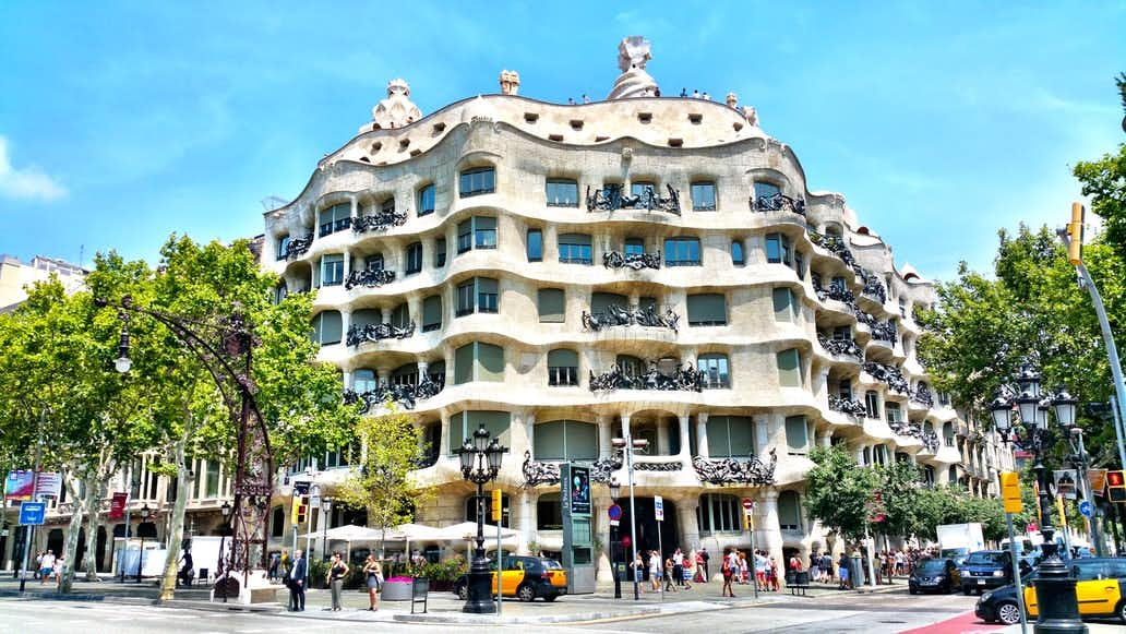 gaudi barcelona buildings - casa mila