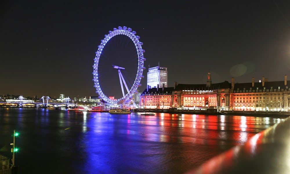 London Eye At Night Witness The Night Lights Of The City