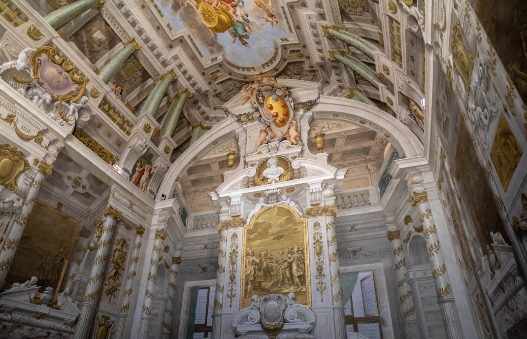 18th Century artwork of Palazzo Pitti