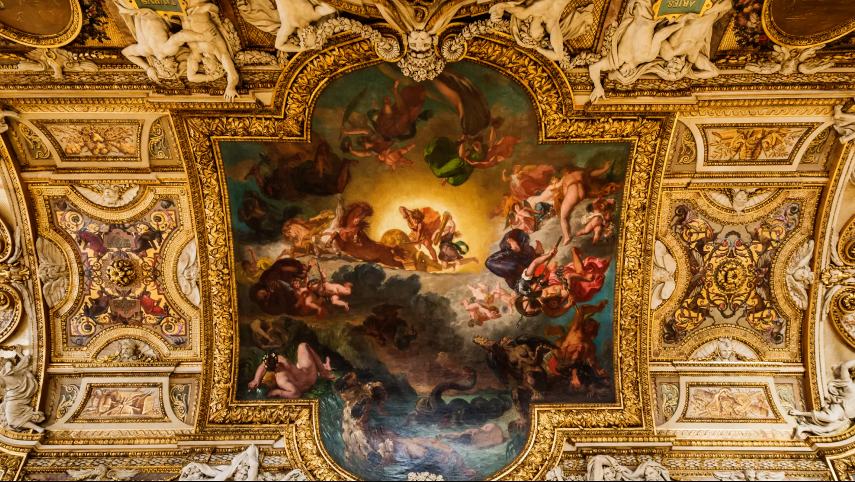 Louvre ceiling of galerie apollon