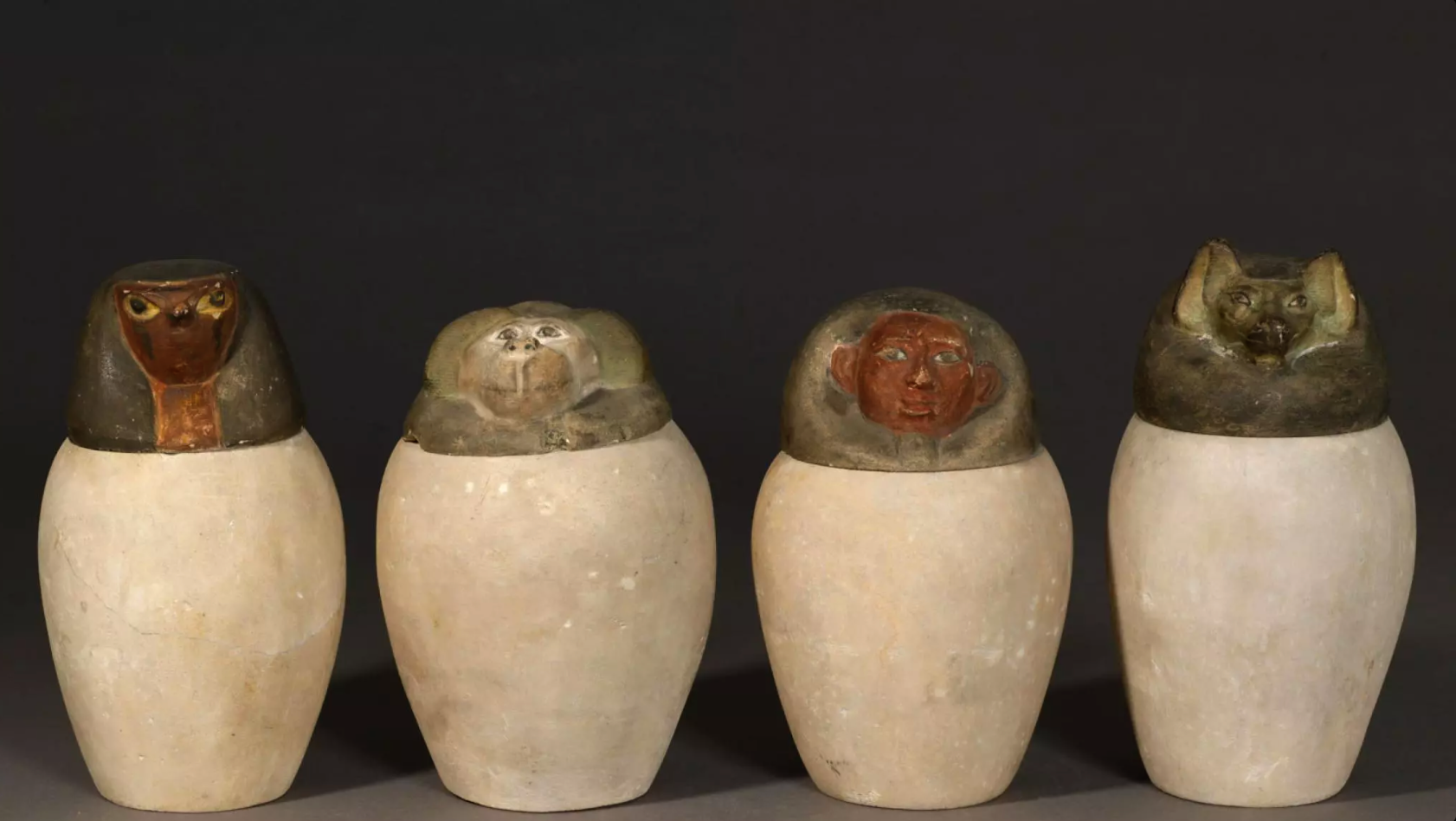 Louvre four canopic jars