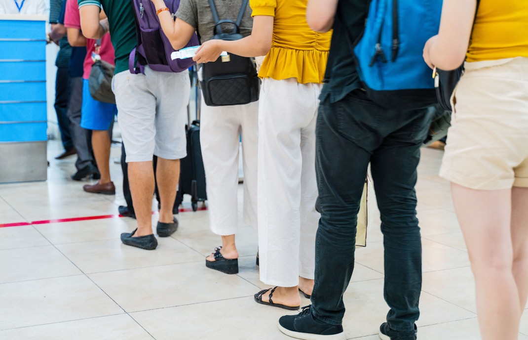 Prague Castle courtyard with tourists on guided tour