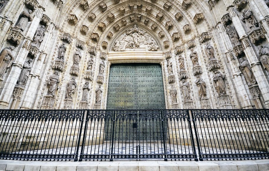 Seville Cathedral Spain - The Door Of Assumption