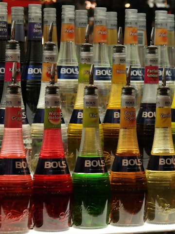 House of Bols cocktail experience in Amsterdam, showcasing interactive exhibits and tasting sessions.