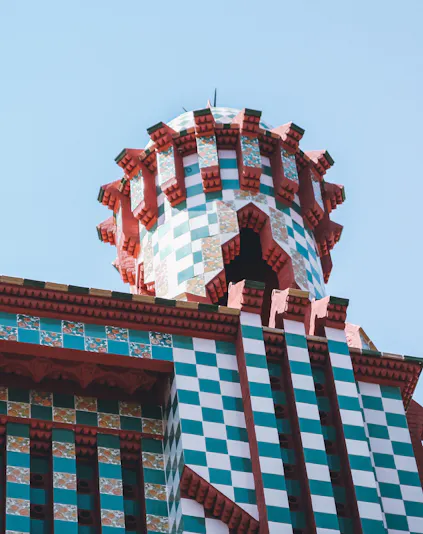 Casa Vicens in Barcelona, showcasing Gaudi's architectural style.