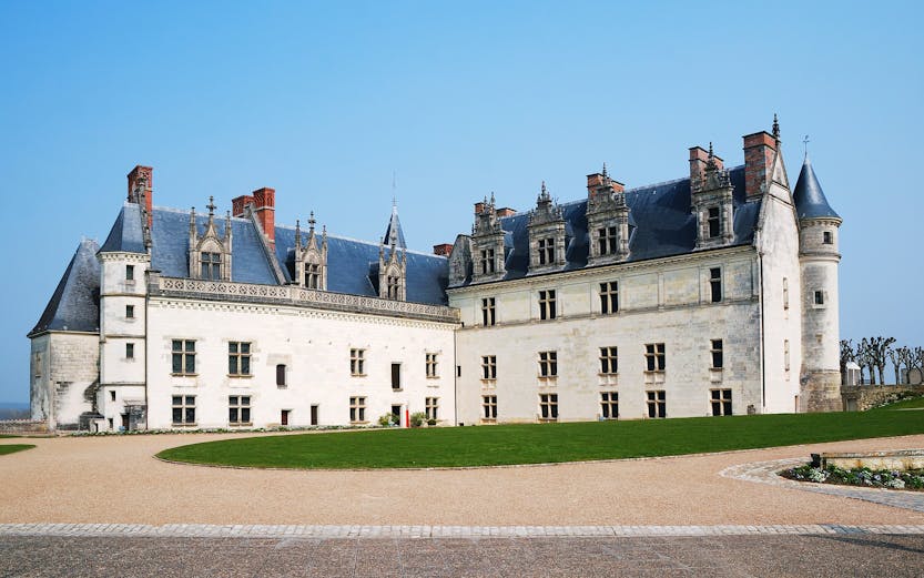 Château Royal d'Amboise in Loire Valley with historic architecture and scenic gardens.