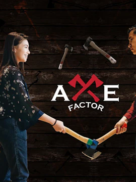 Axe throwing activity at Axe Factor in Singapore.