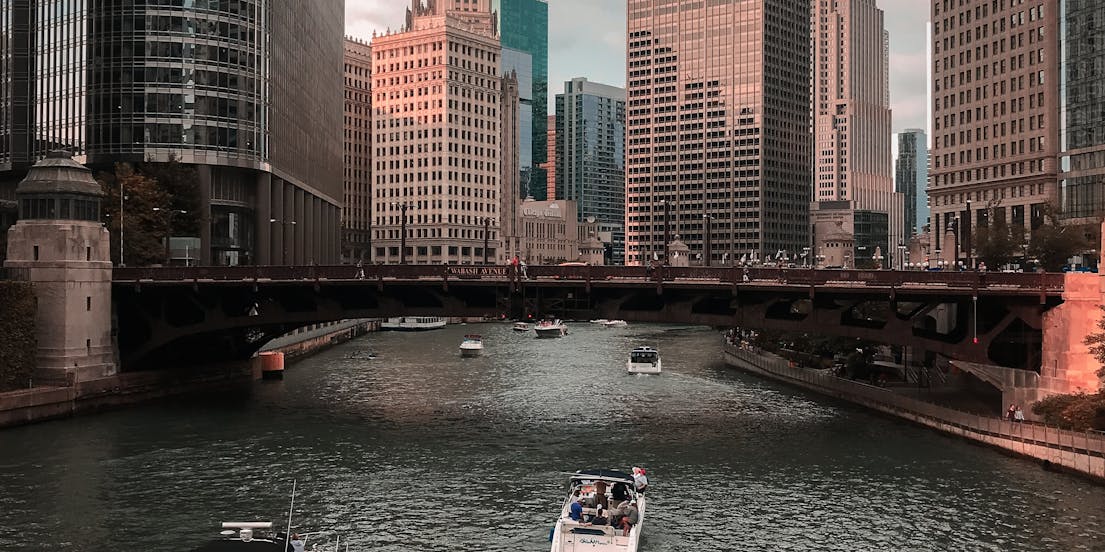 Chicago Fluss Architektur Kreuzfahrten