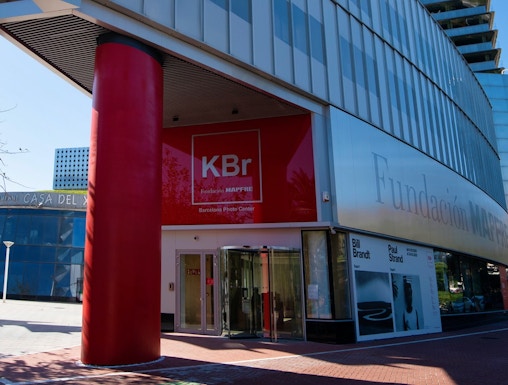 KBr Photography Center entrance at Mapfre Foundation, Barcelona.