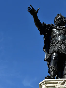 Statue of Augustus at the Mausoleum of Augustus, Rome.