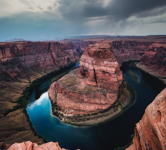 Horseshoe Bend on the Colorado River in Arizona.