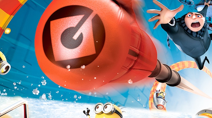 Minions enjoying a water ride at Universal Studios with Express Pass.