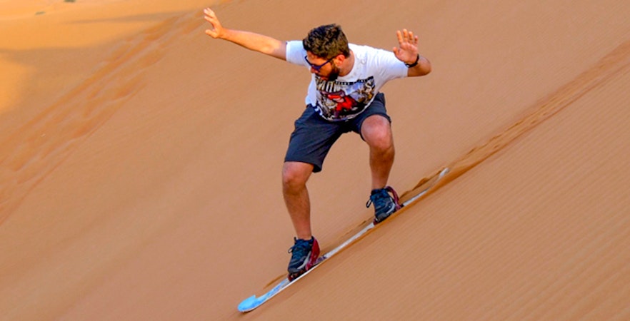 Sandboarding in Dubai