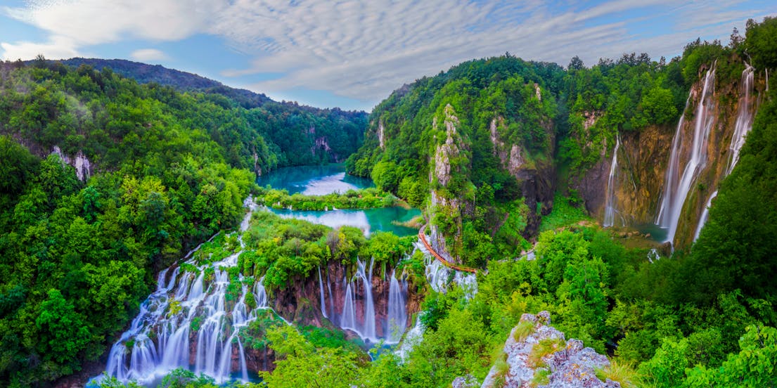 Passeios no Parque Nacional dos Lagos Plitvice