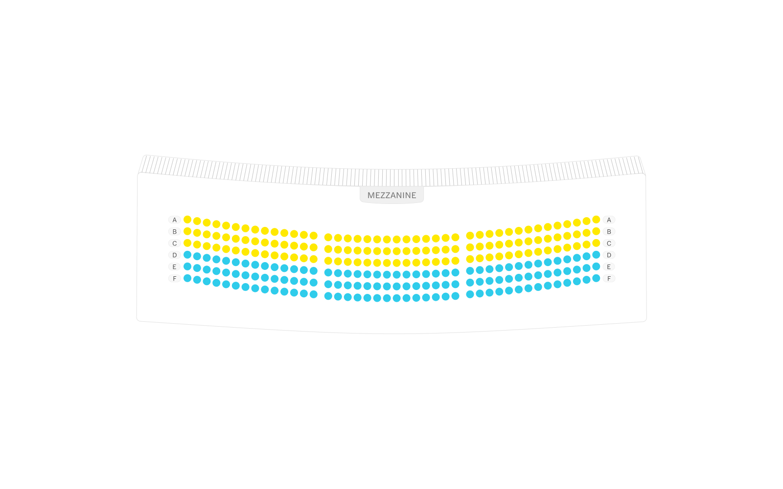 Broadway Theater Seating Chart Mezzanine