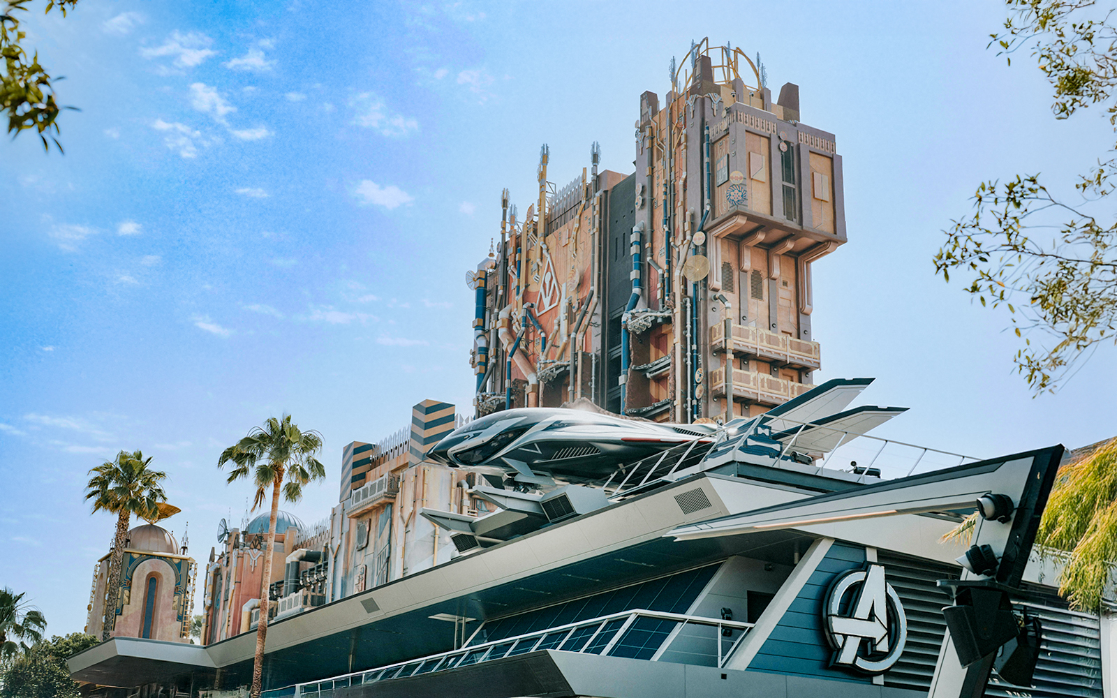 Guardians of the Galaxy ride at Avengers Academy, Disneyland Park, California.