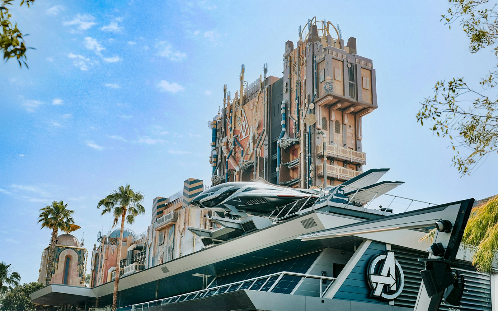 Guardians of the Galaxy ride at Avengers Academy, Disneyland Park, California.