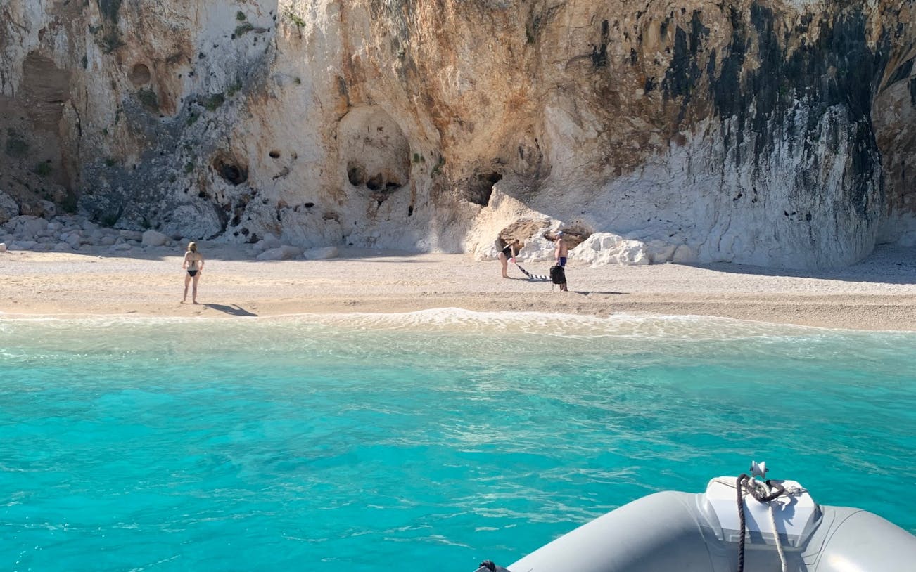 from cala gonone: guided dinghy cruise to gulf of orosei beaches with snorkeling and aperitif-3