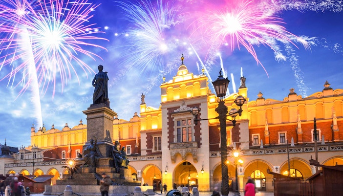 New Year in Krakow - Party at Krakow Main Square