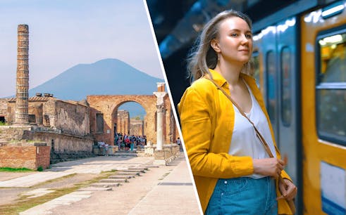 combo (economize 5%): pompeii entry tickets + campania express one-way tickets: naples porta nolana train station to/from pompei scavi villa dei misteri train station-1