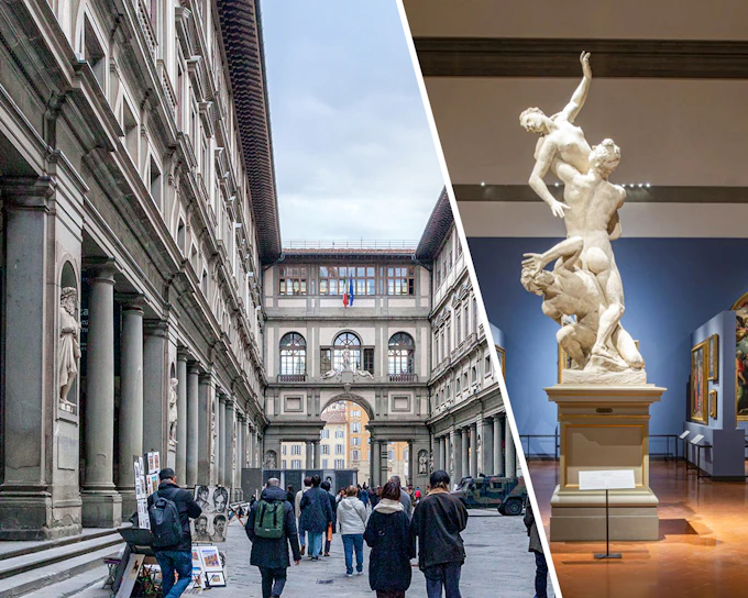 Combo: Uffizi Gallery + Accademia Gallery Guided Tour
