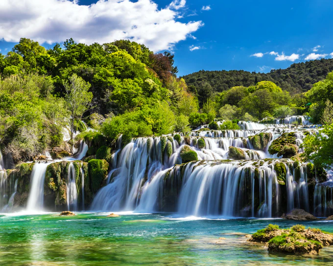 From Split: Krka Waterfalls, Lake Cruise & Skradin Old Town Tour