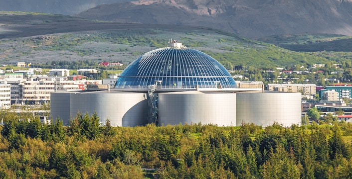 Exterior of Perlan Museum in Iceland
