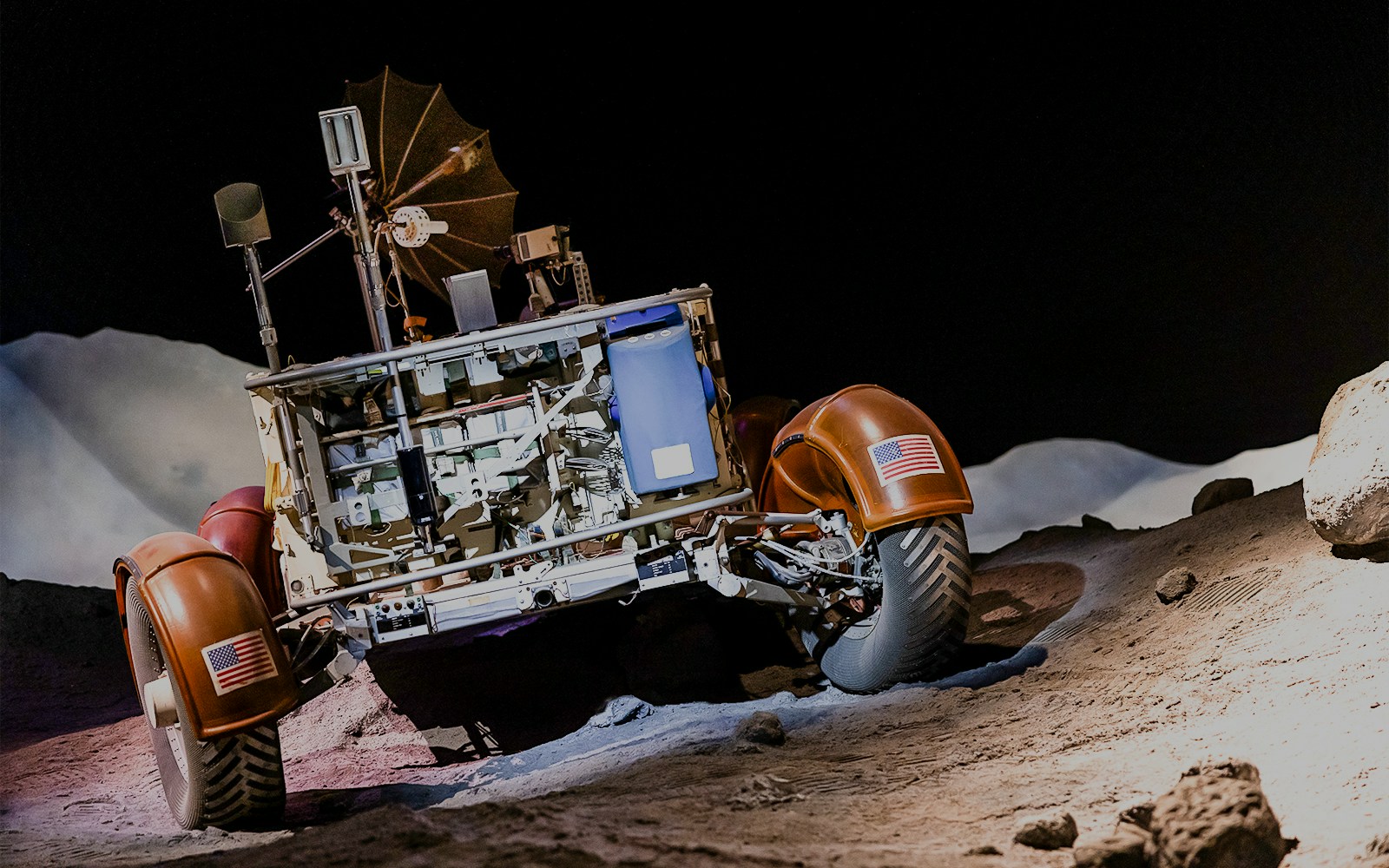 Mars rover exhibit at Mission Mars in Houston Space Center