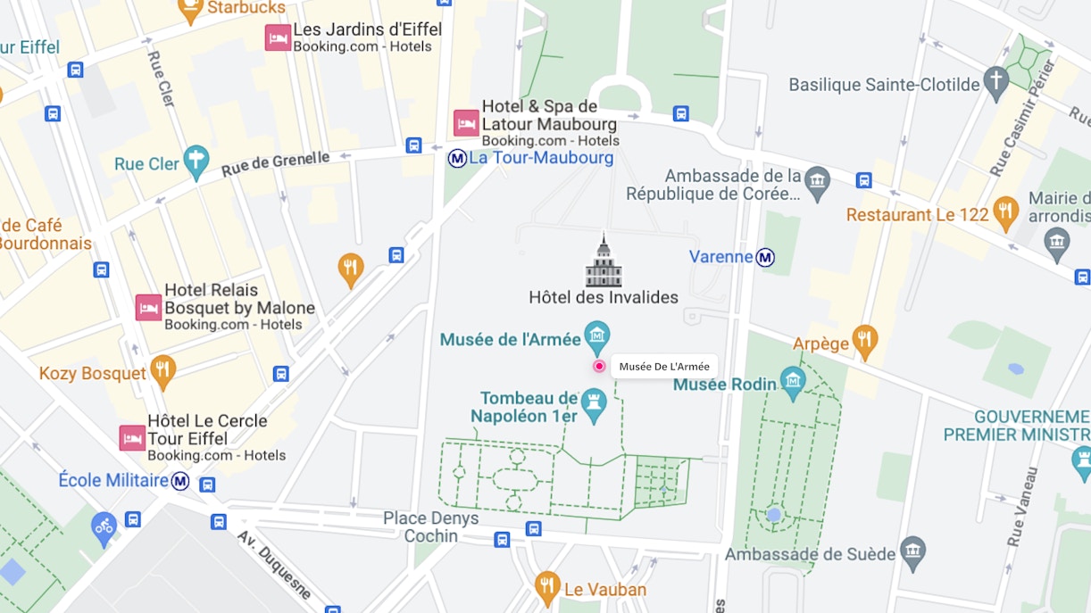 Musée de l'Armée - Location