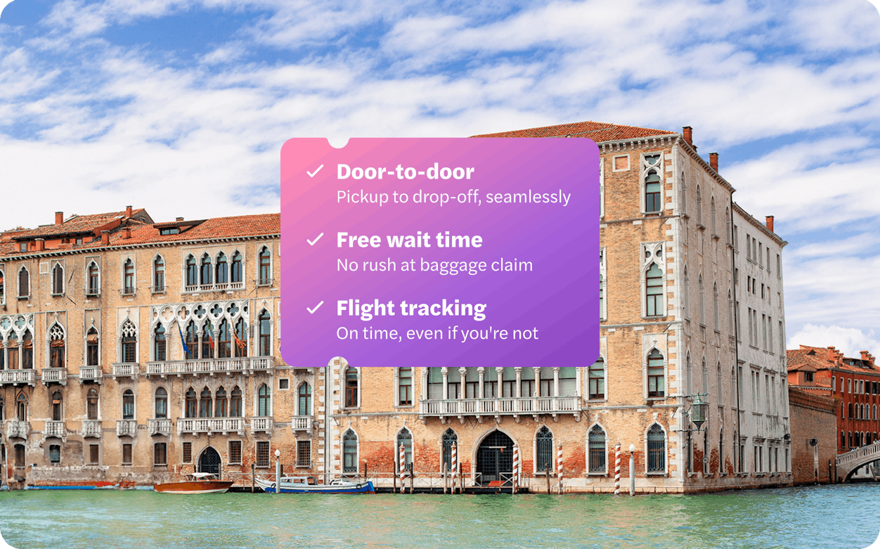 Palazzo Giustinian by the Grand Canal in Venice, Italy with service features overlay.
