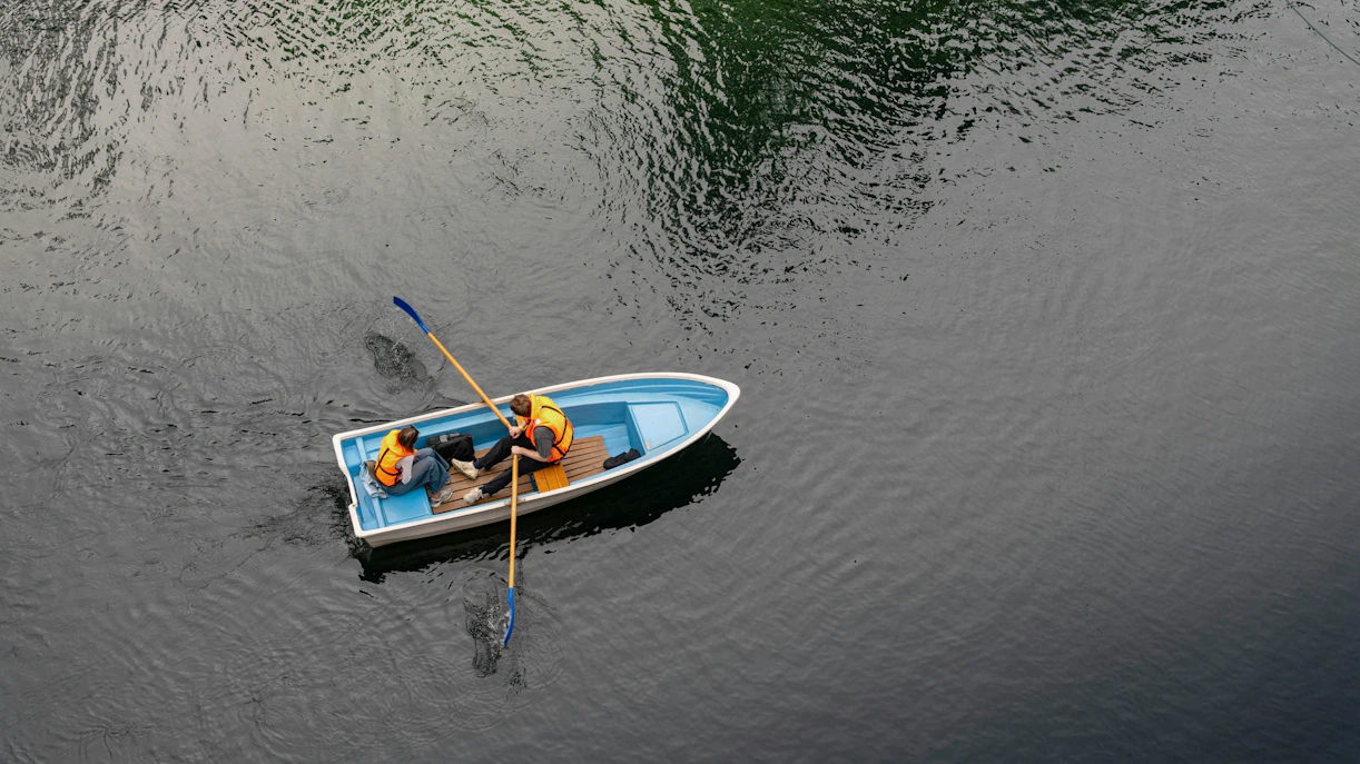 rowboat at lake