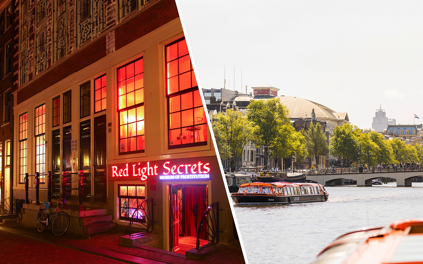 Combo: Red Light Secrets Museum of Prostitution  + Amsterdam Canal Cruise Tickets